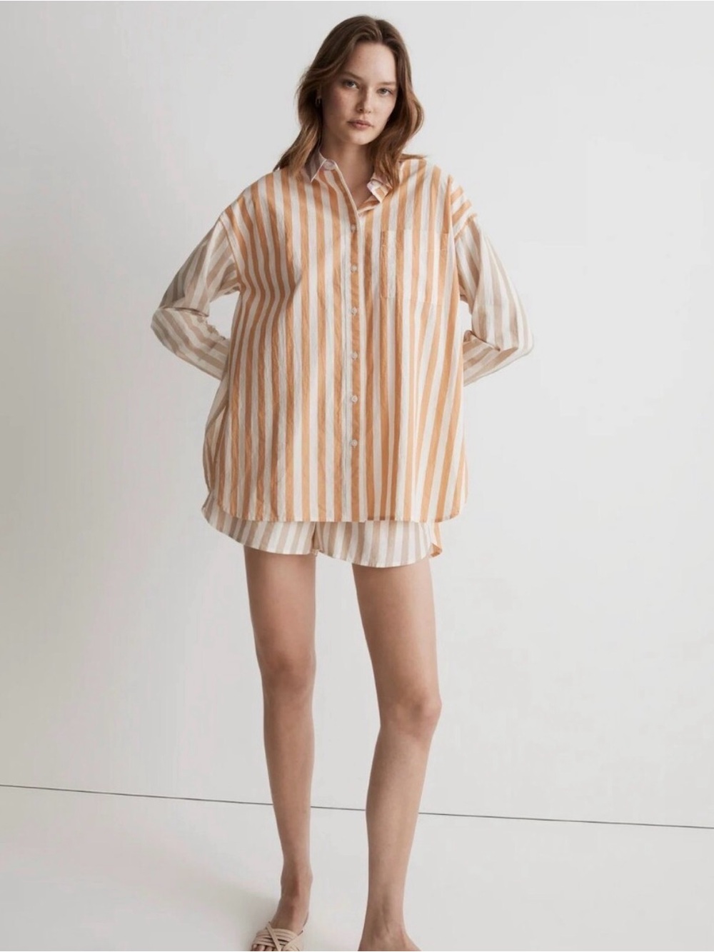 Madewell Signature Poplin Oversized Shirt